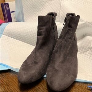 Dream ParisWomen's Suede Ankle Boots - Gray size 11